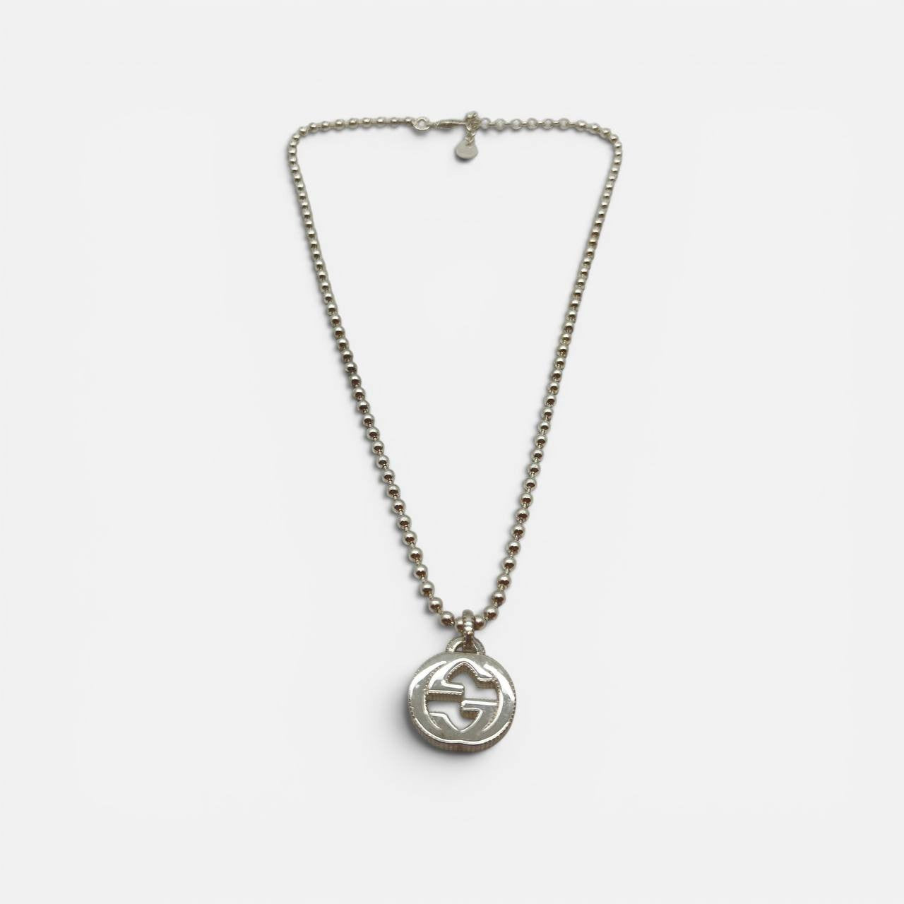 Collana GG Intrecciato in argento