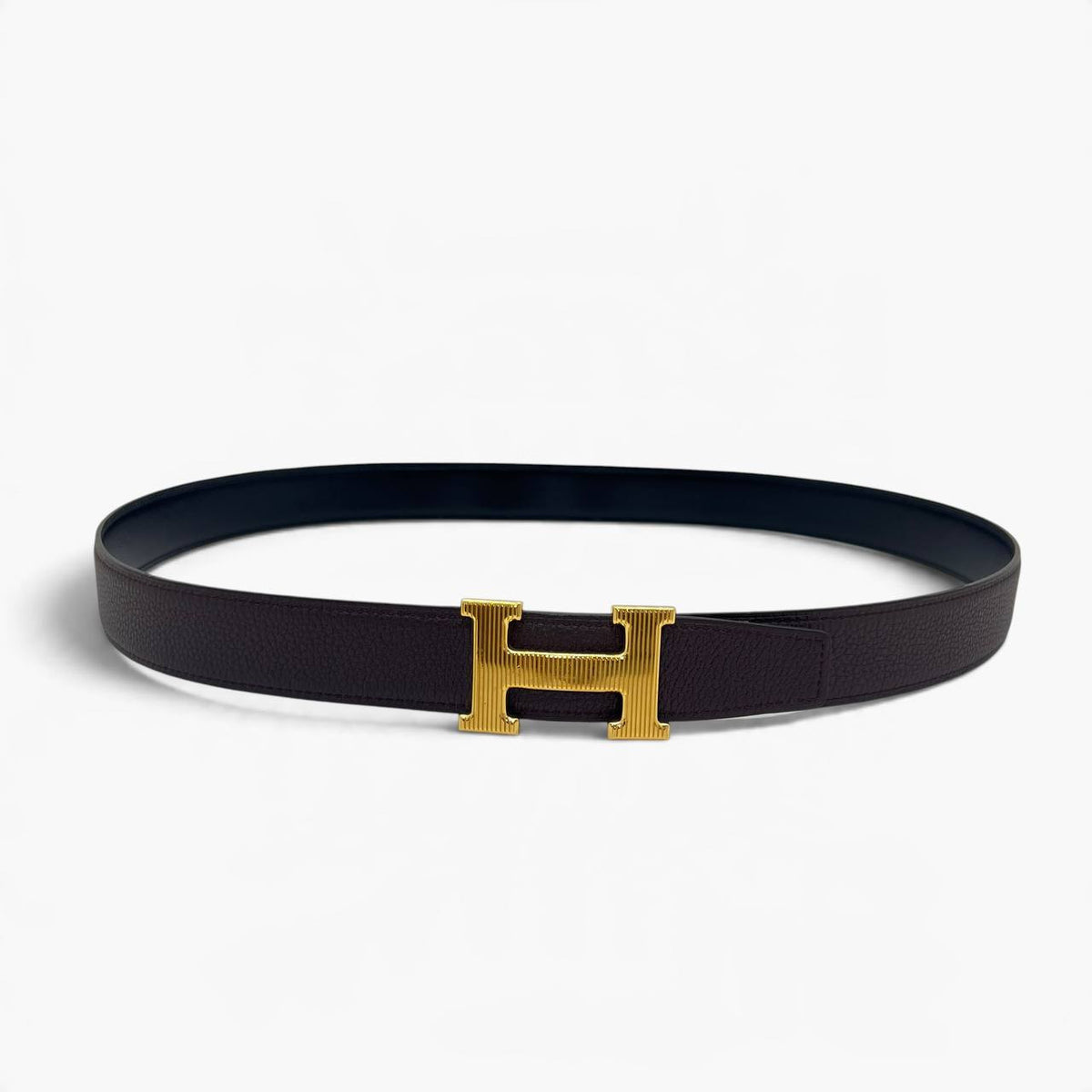 Fibbia da cintura H & pelle reversibile 32 mm