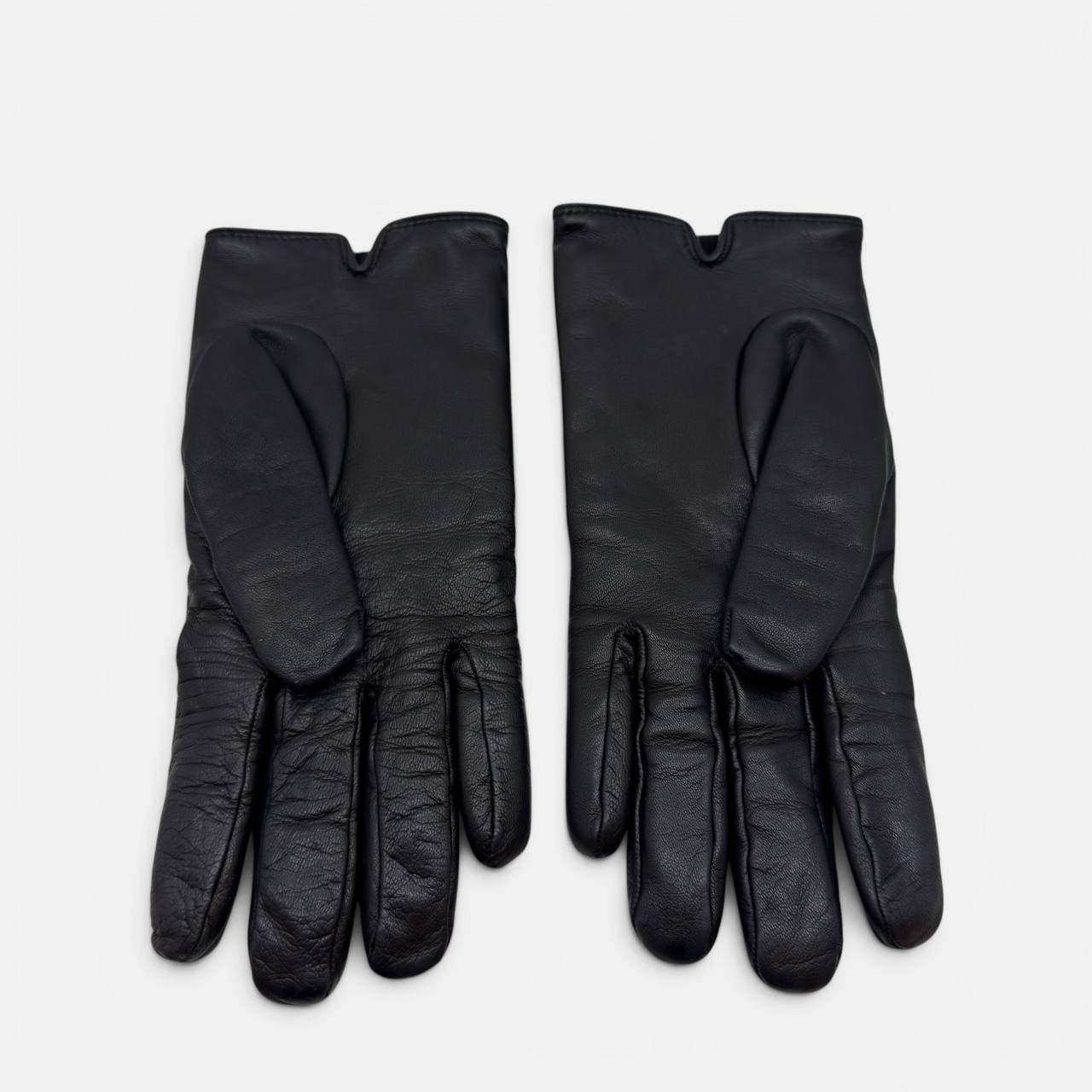 Guanti GG Marmont in pelle nera