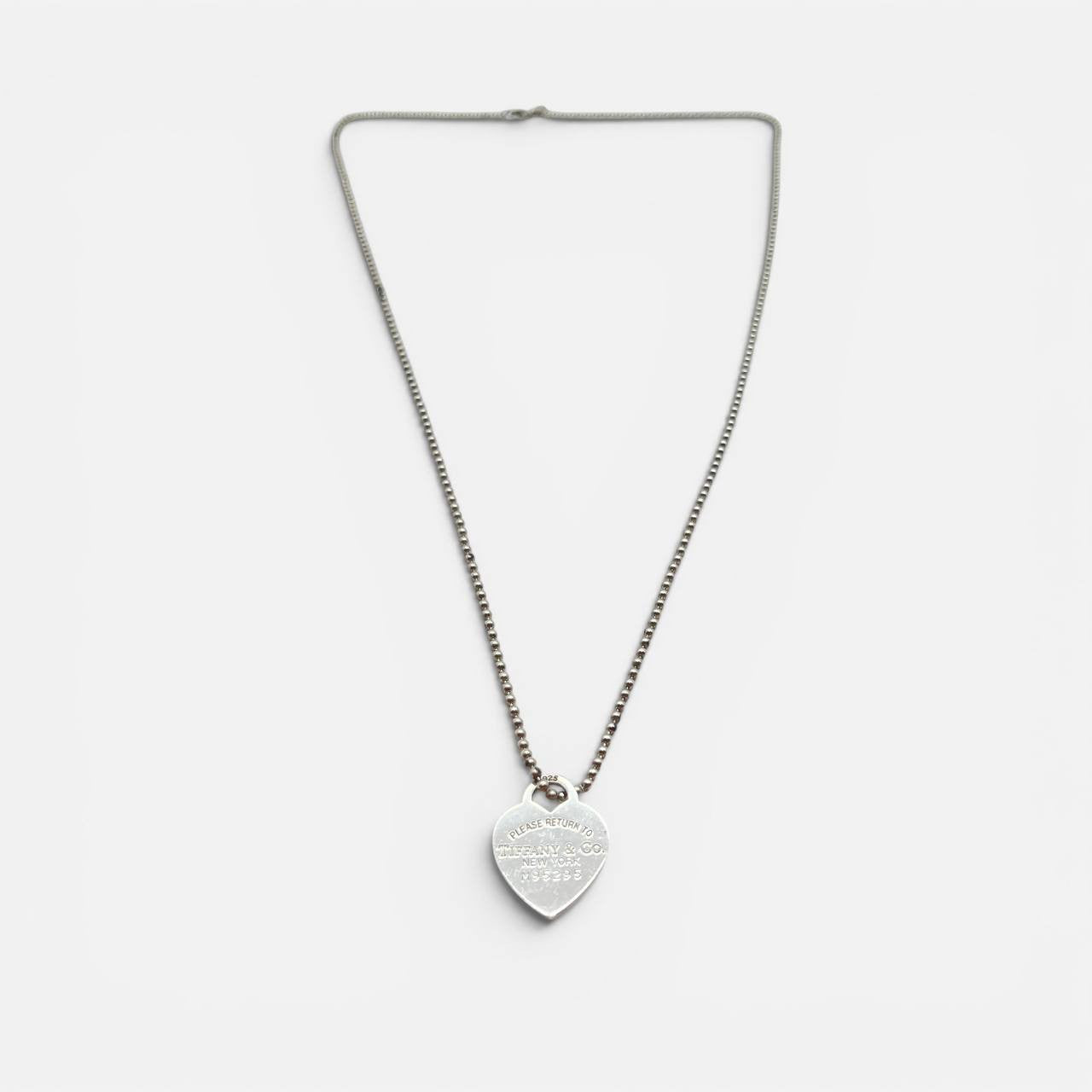 Heart Tag pendente grande con catena