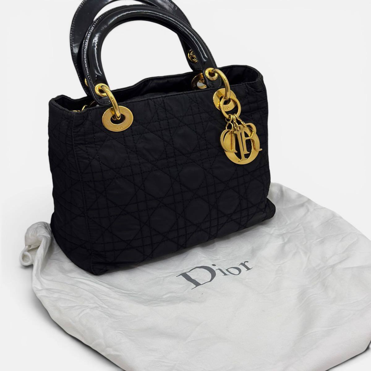 Lady Dior Vintage in tessuto