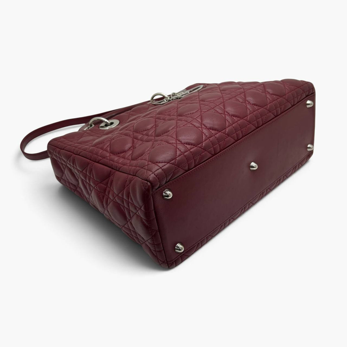 Lady grande in pelle bordeaux