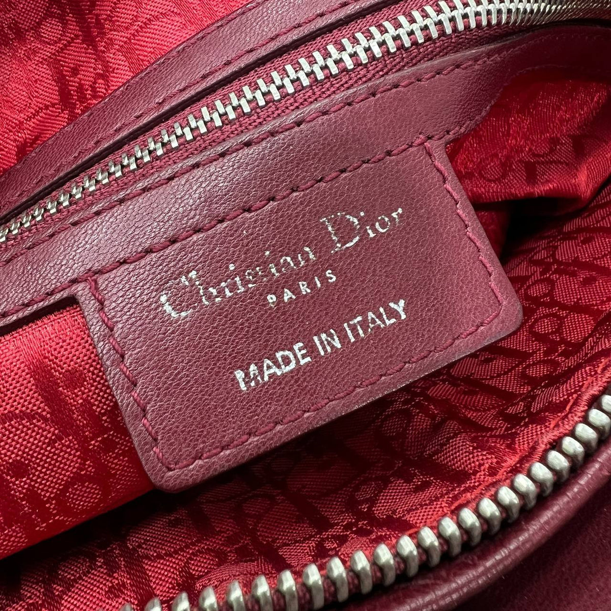 Lady grande in pelle bordeaux