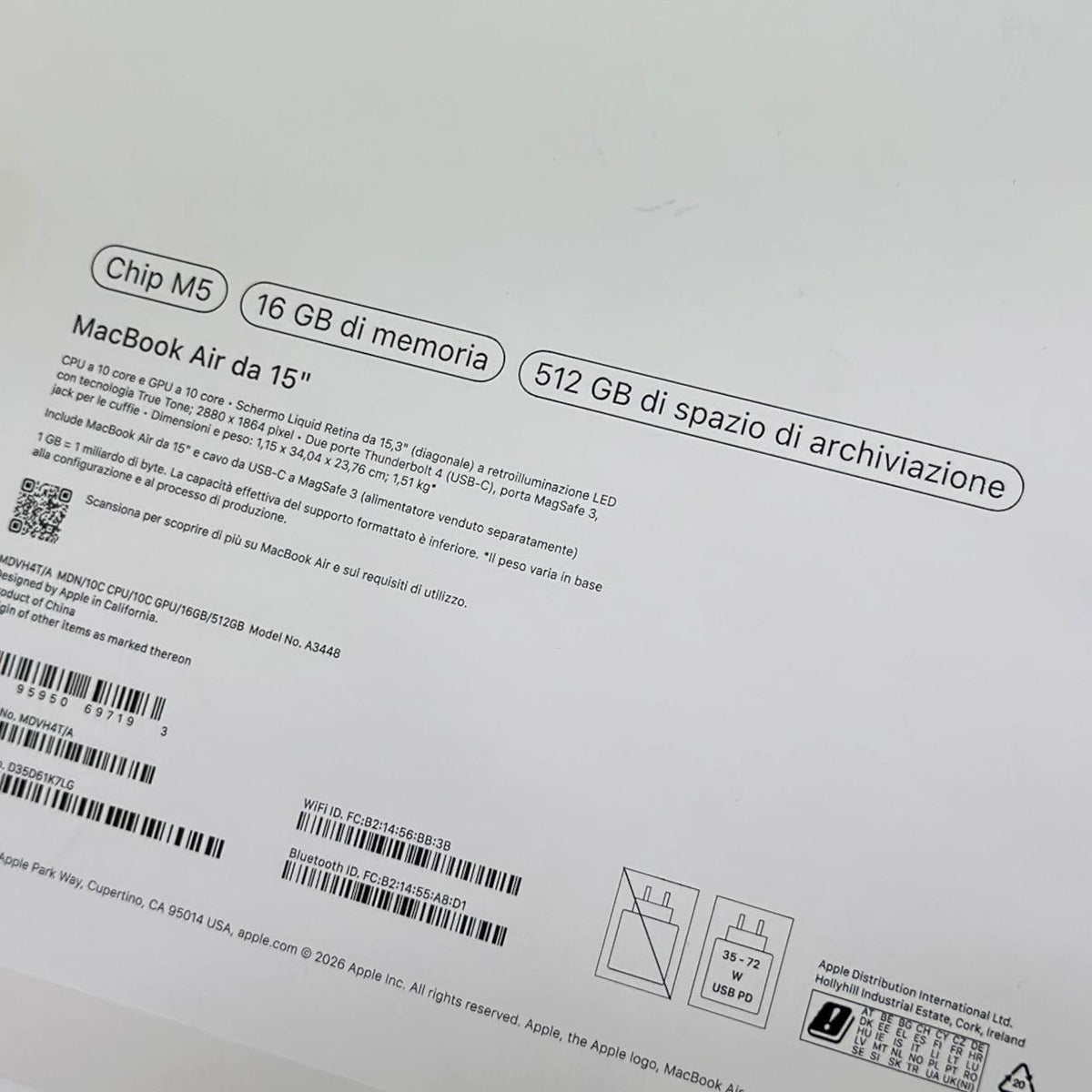 MacBook Air M5 13” 2026 512GB