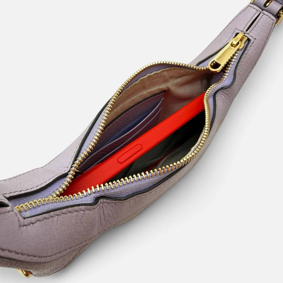 Mini borsa Hobo Ophidia viola