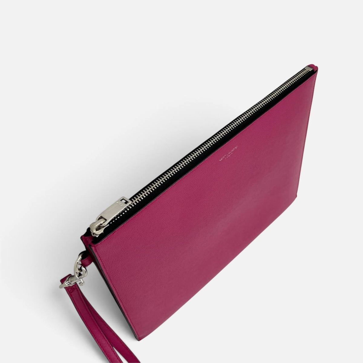Pochette in pelle grain de pudre