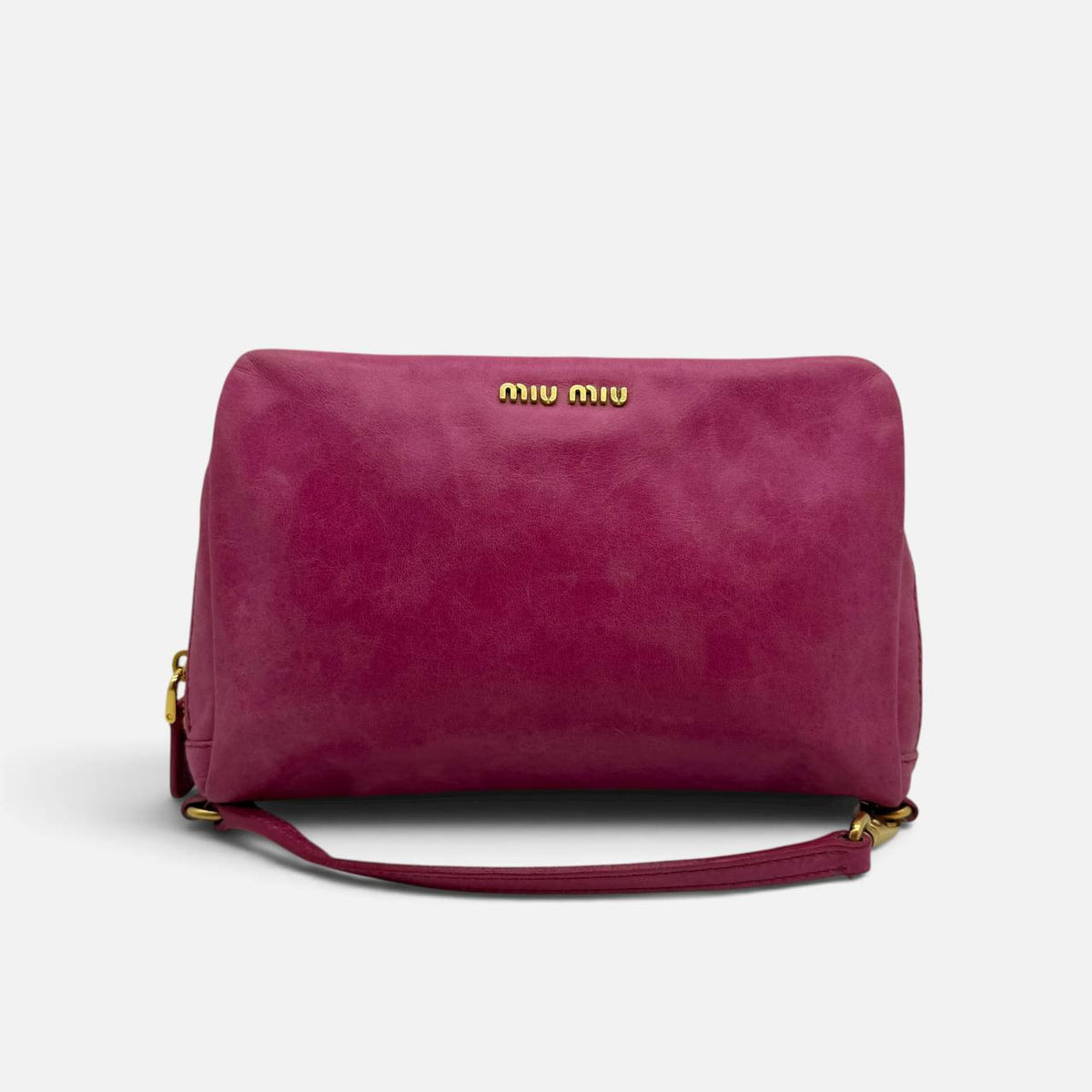 Pochette in pelle rosa