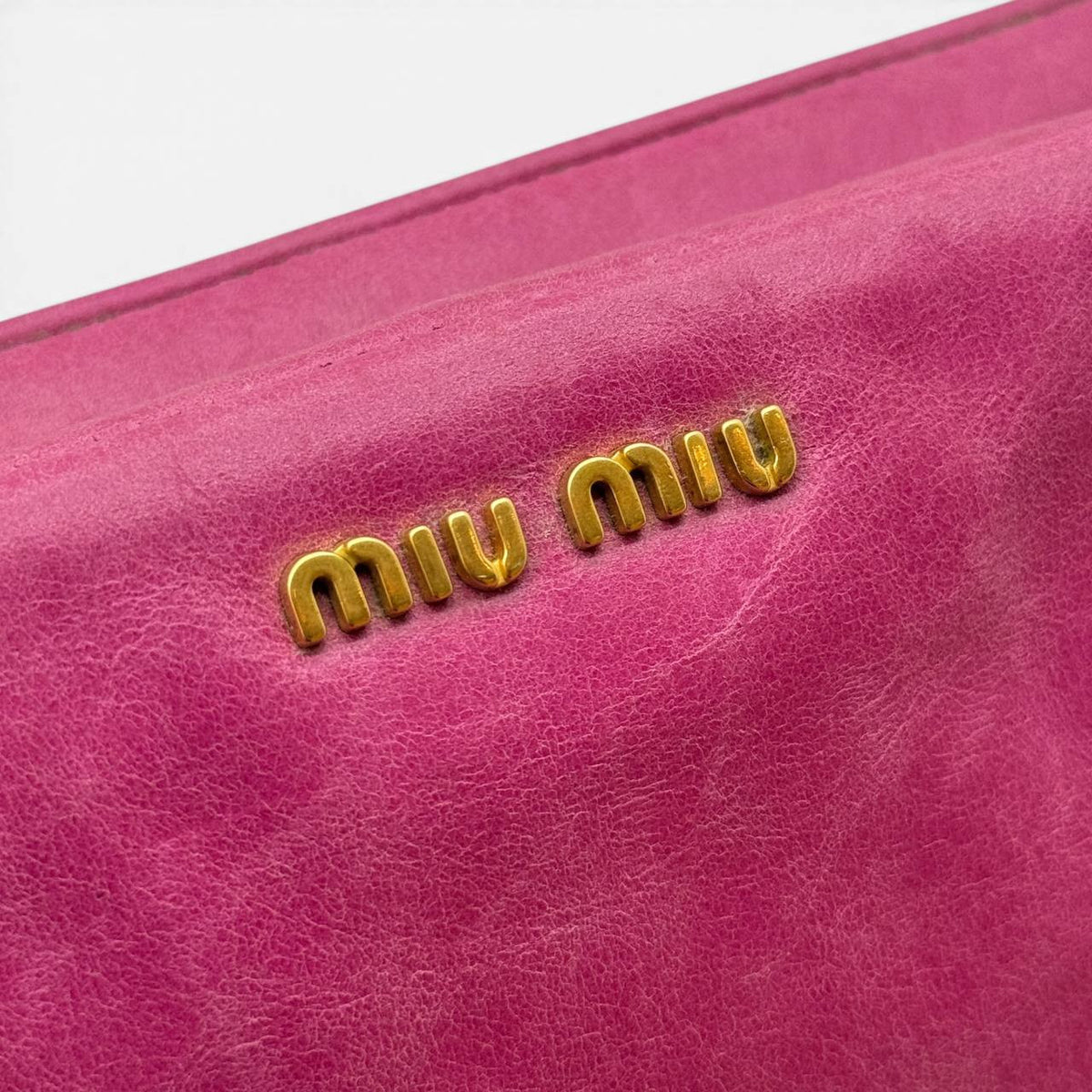 Pochette in pelle rosa