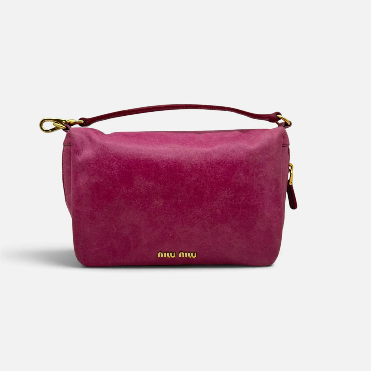 Pochette in pelle rosa