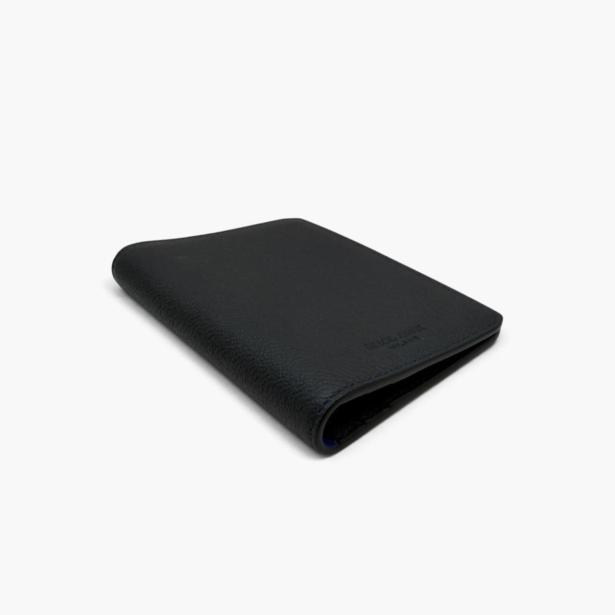 Portacarte in pelle blu