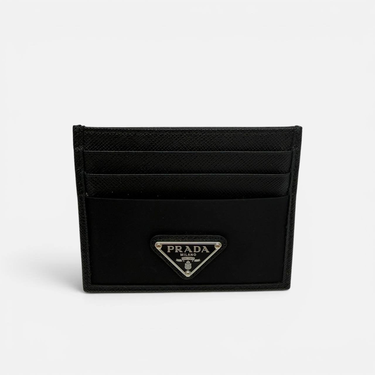 Portacarte in re-Nylon e Saffiano