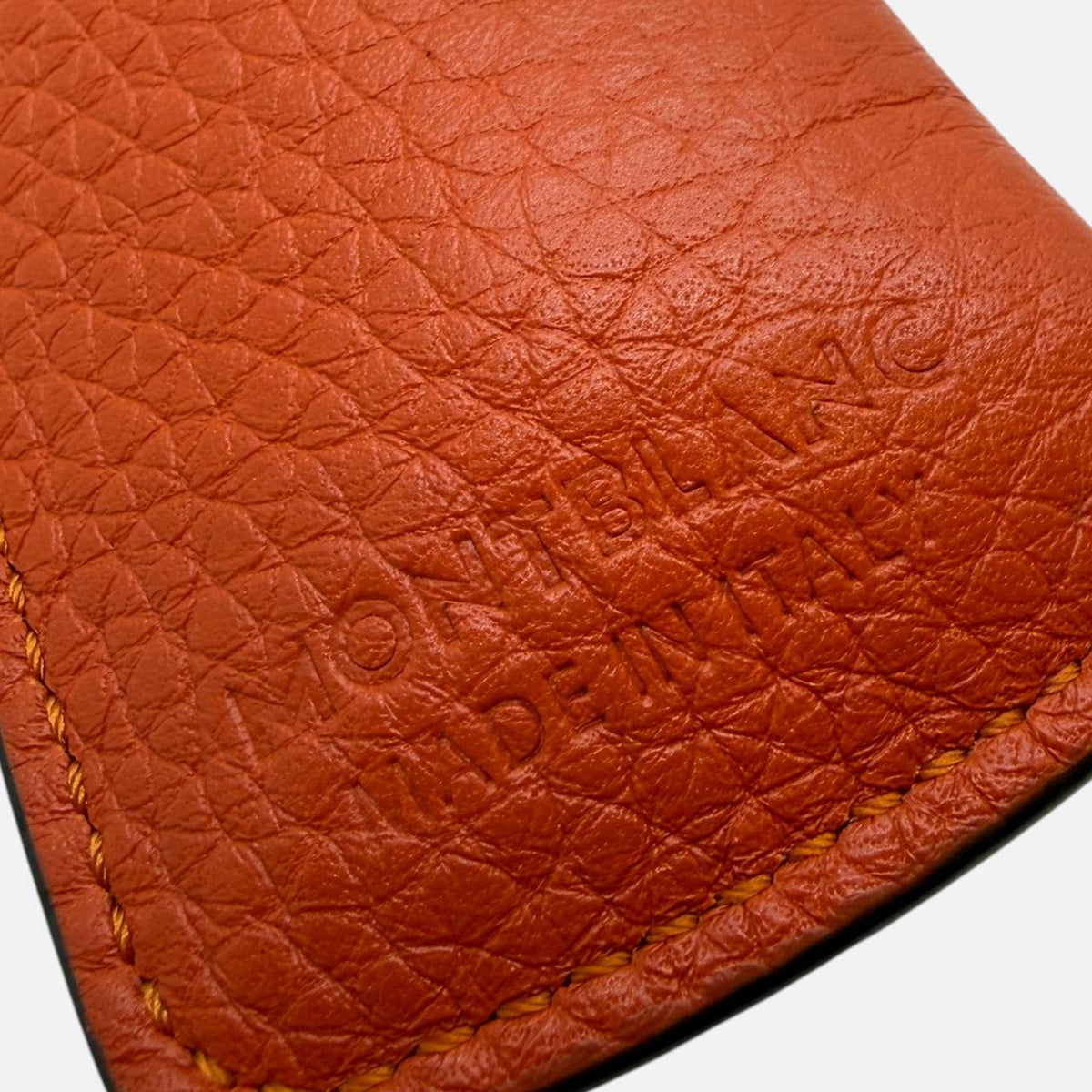 Portachiavi in pelle arancione