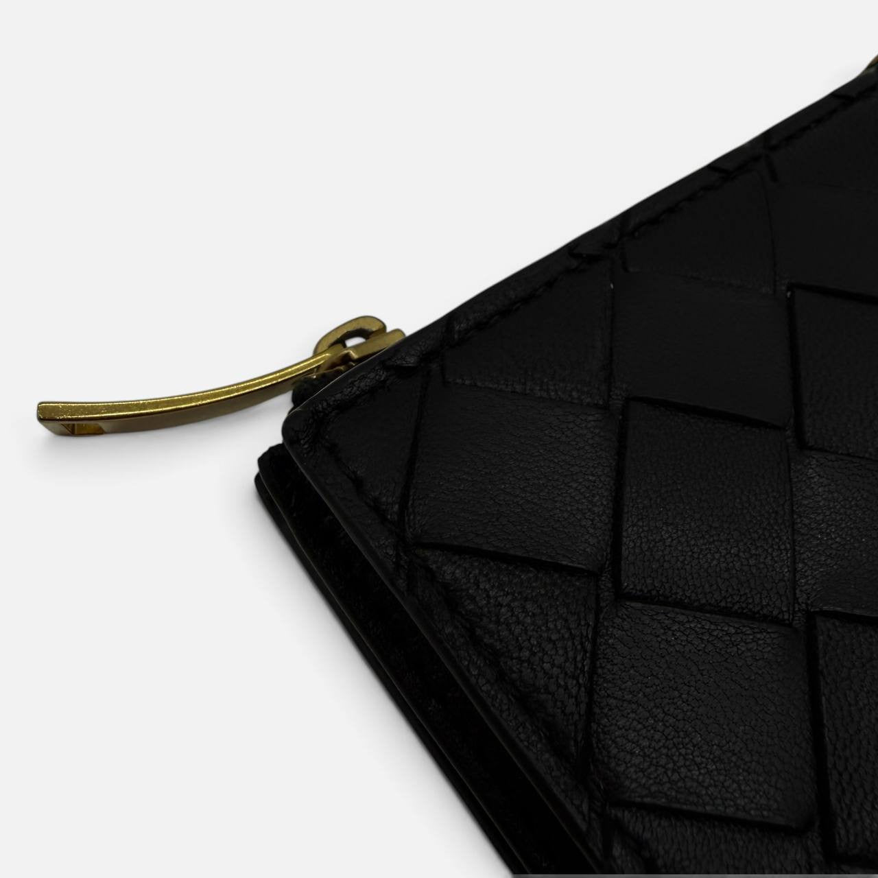 Portafoglio Bi-Fold in pelle nera