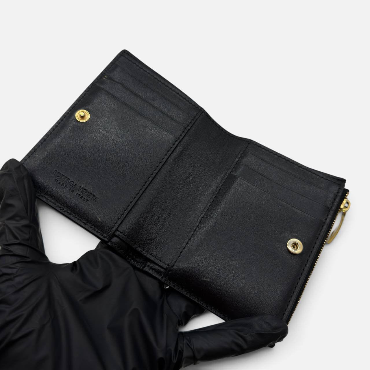 Portafoglio Bi-Fold in pelle nera