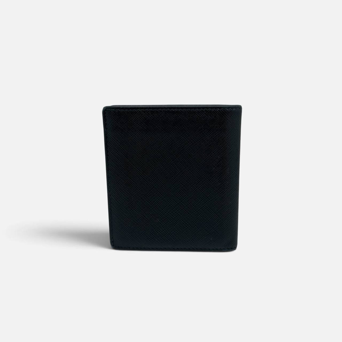 Portafoglio bi-fold in saffiano