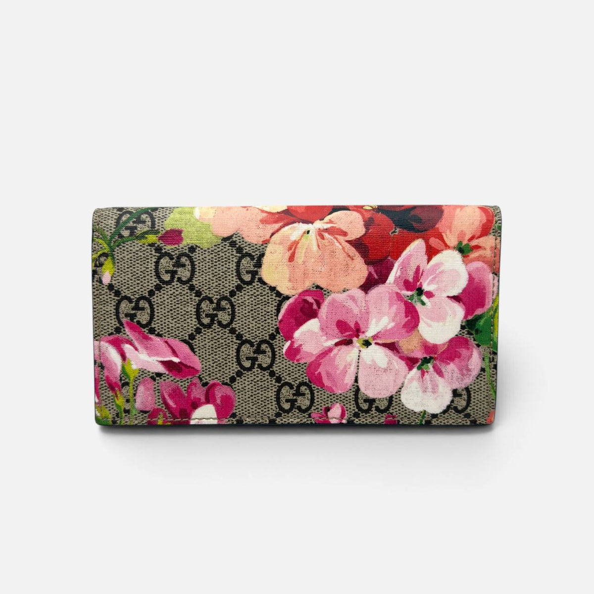 Portafoglio GG Supreme stampa Bloom