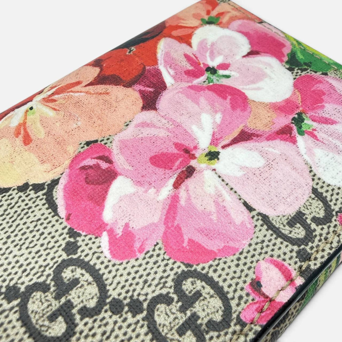 Portafoglio GG Supreme stampa Bloom