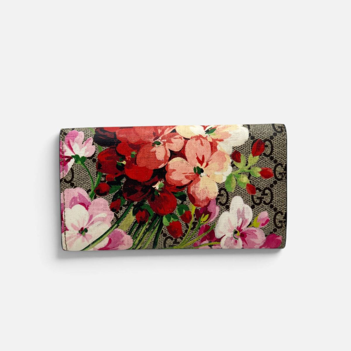 Portafoglio GG Supreme stampa Bloom
