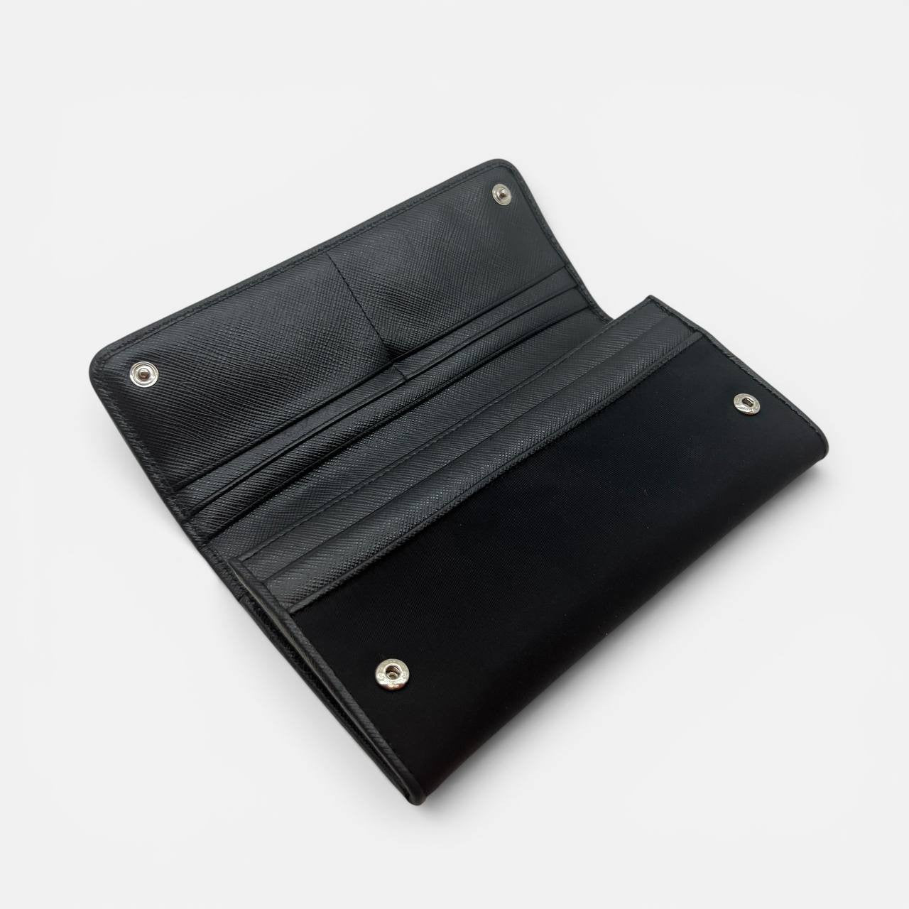 Portafoglio in Nylon e Saffiano