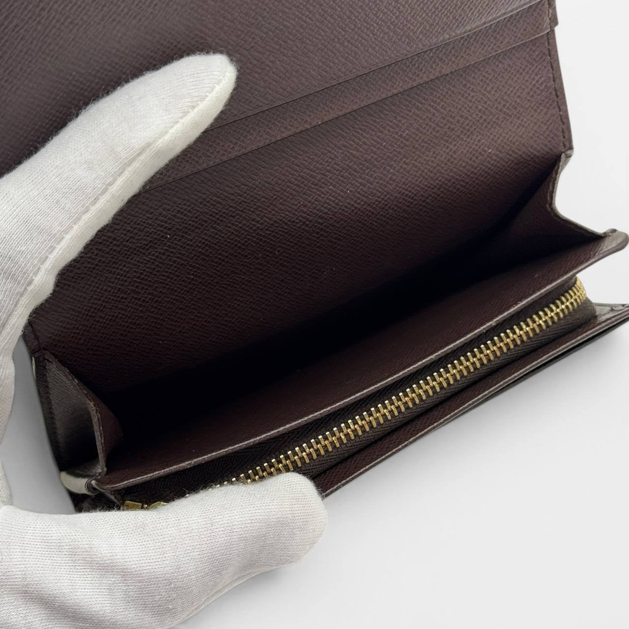 Portafoglio Trèsor Damier Ebène