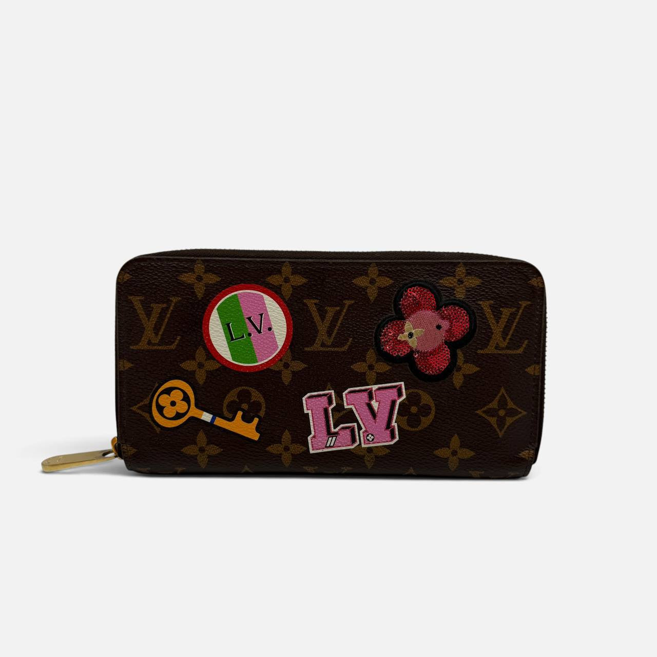 Portafoglio Zippy con patch