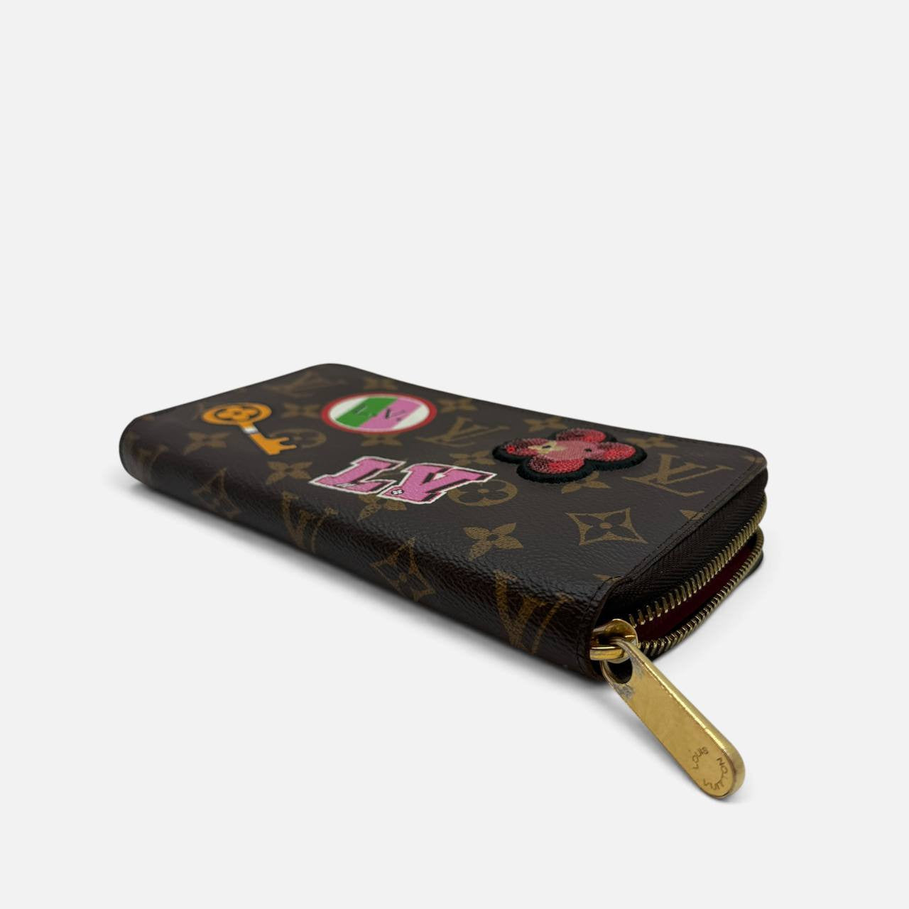 Portafoglio Zippy con patch