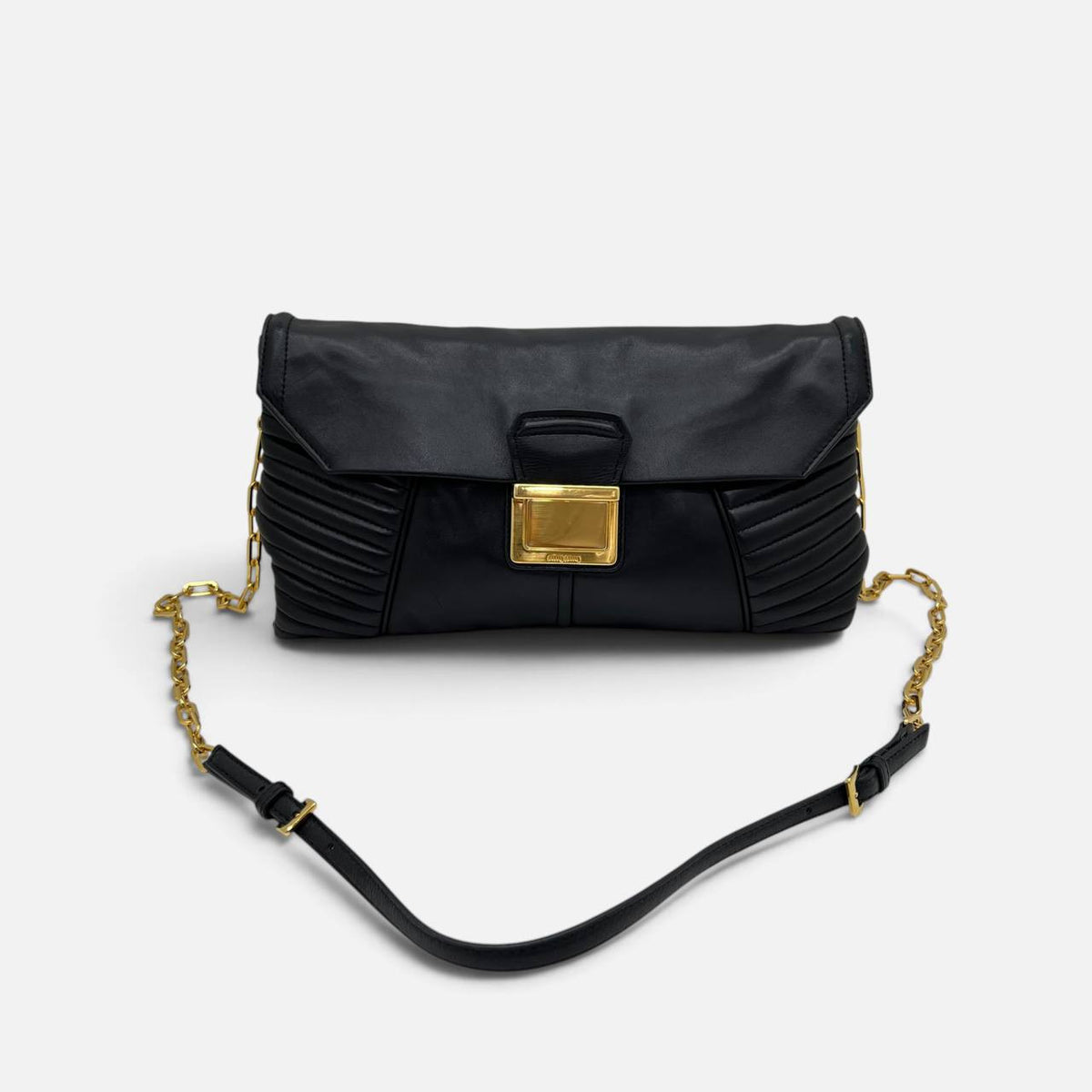 Pouch a tracolla in pelle
