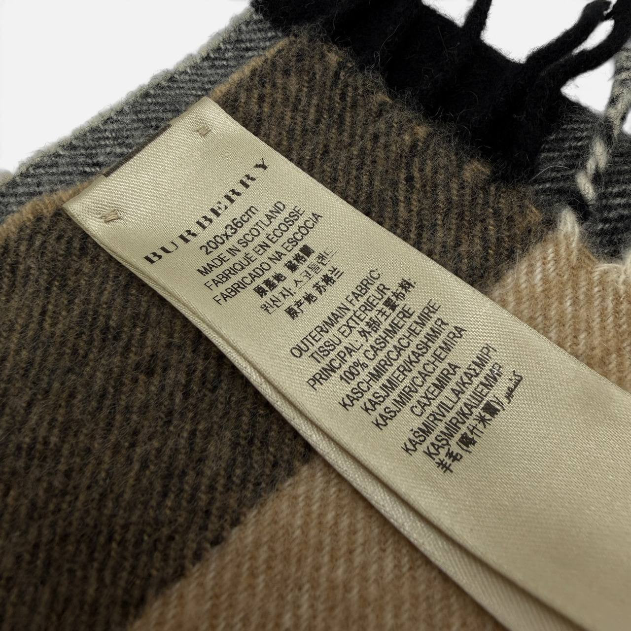 Sciarpa in CASHMERE Check