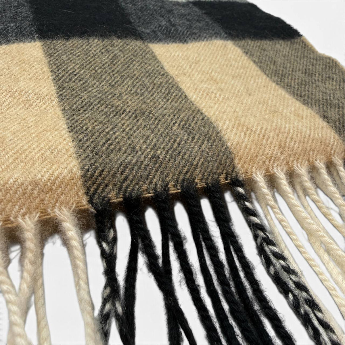 Sciarpa in cashmere con motivo check