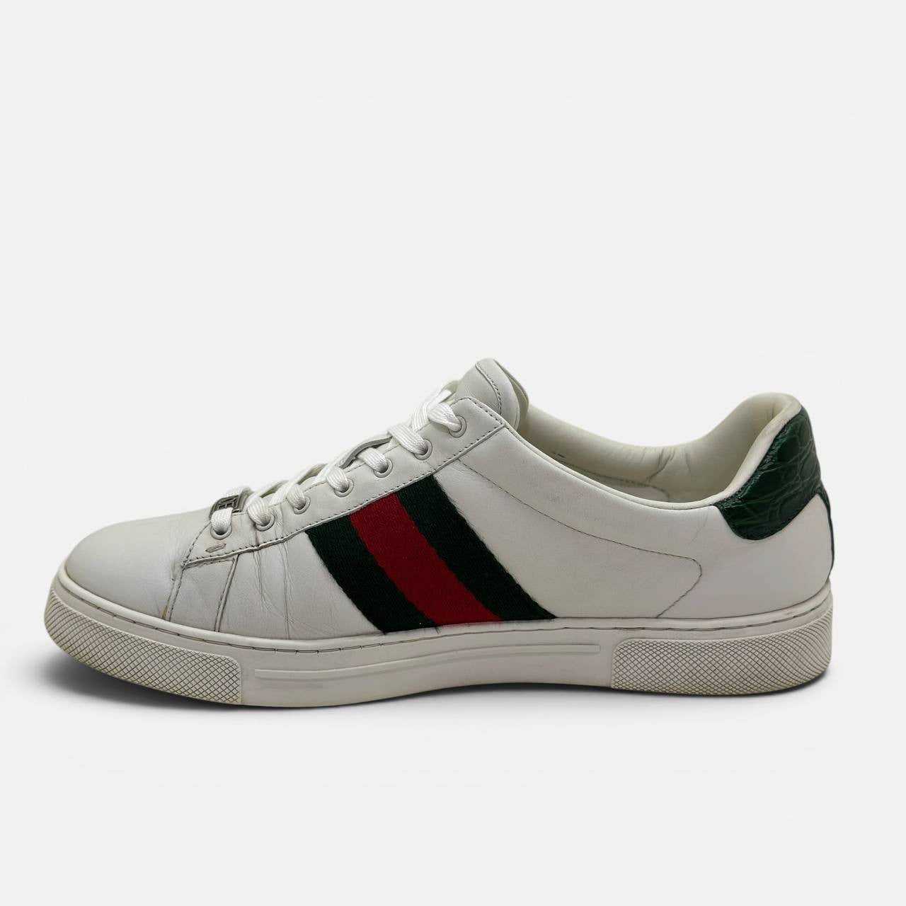 Sneaker Gucci Ace con dettaglio Web taglia 8,5