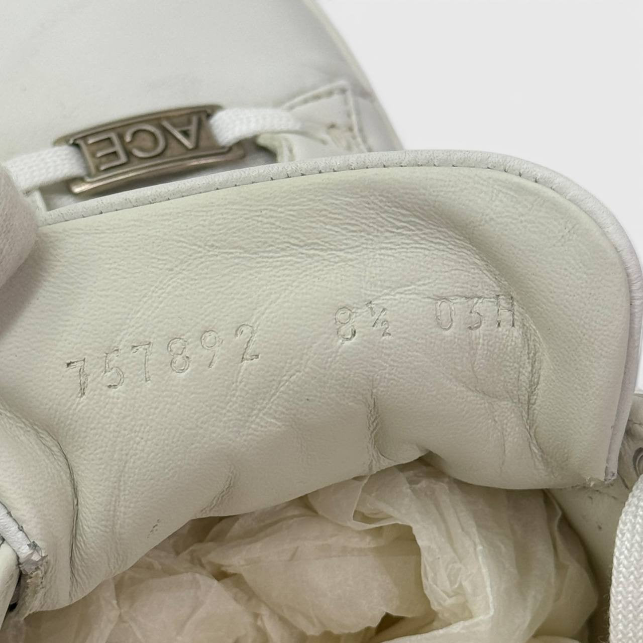 Sneaker Gucci Ace con dettaglio Web taglia 8,5
