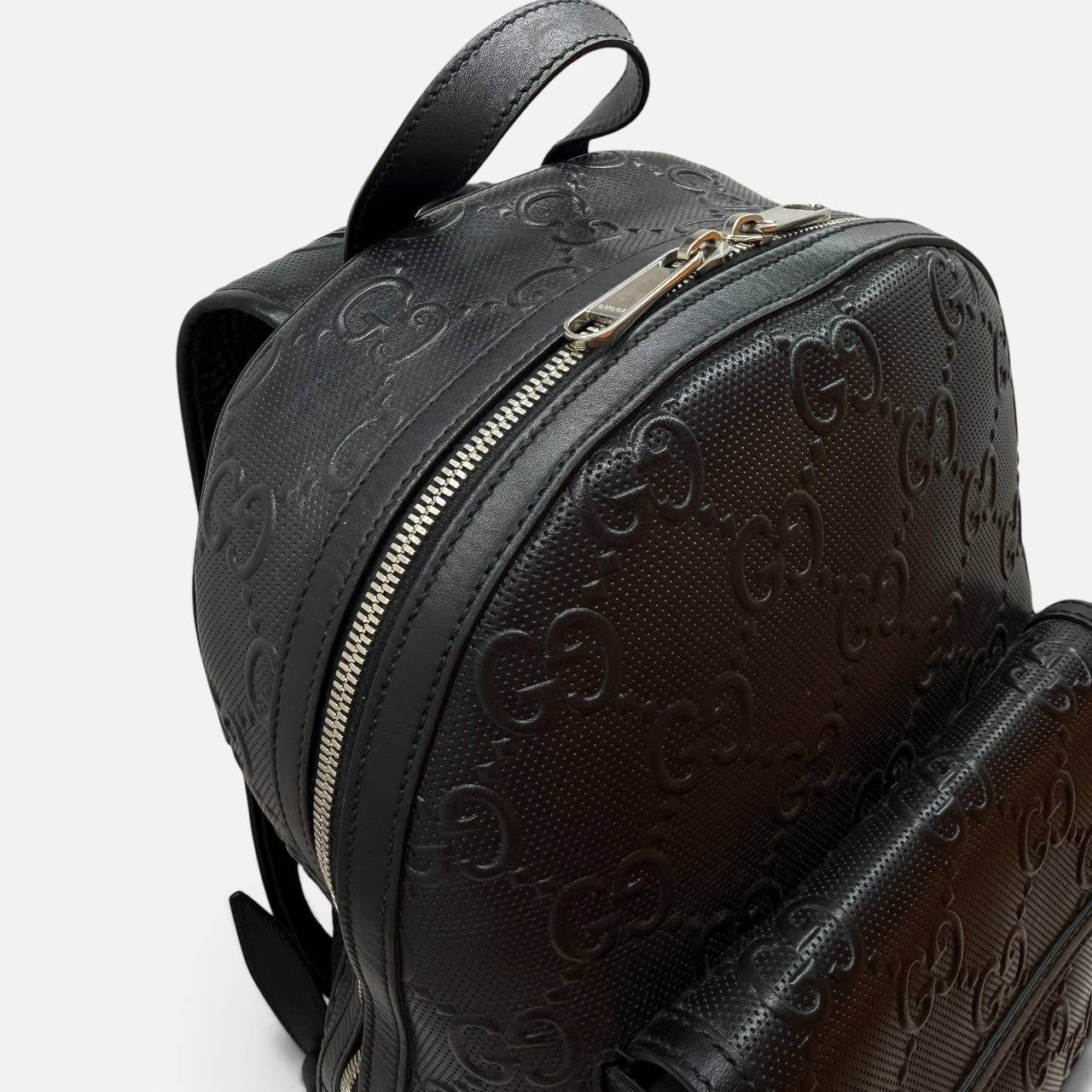 Zaino in pelle GG Embossed
