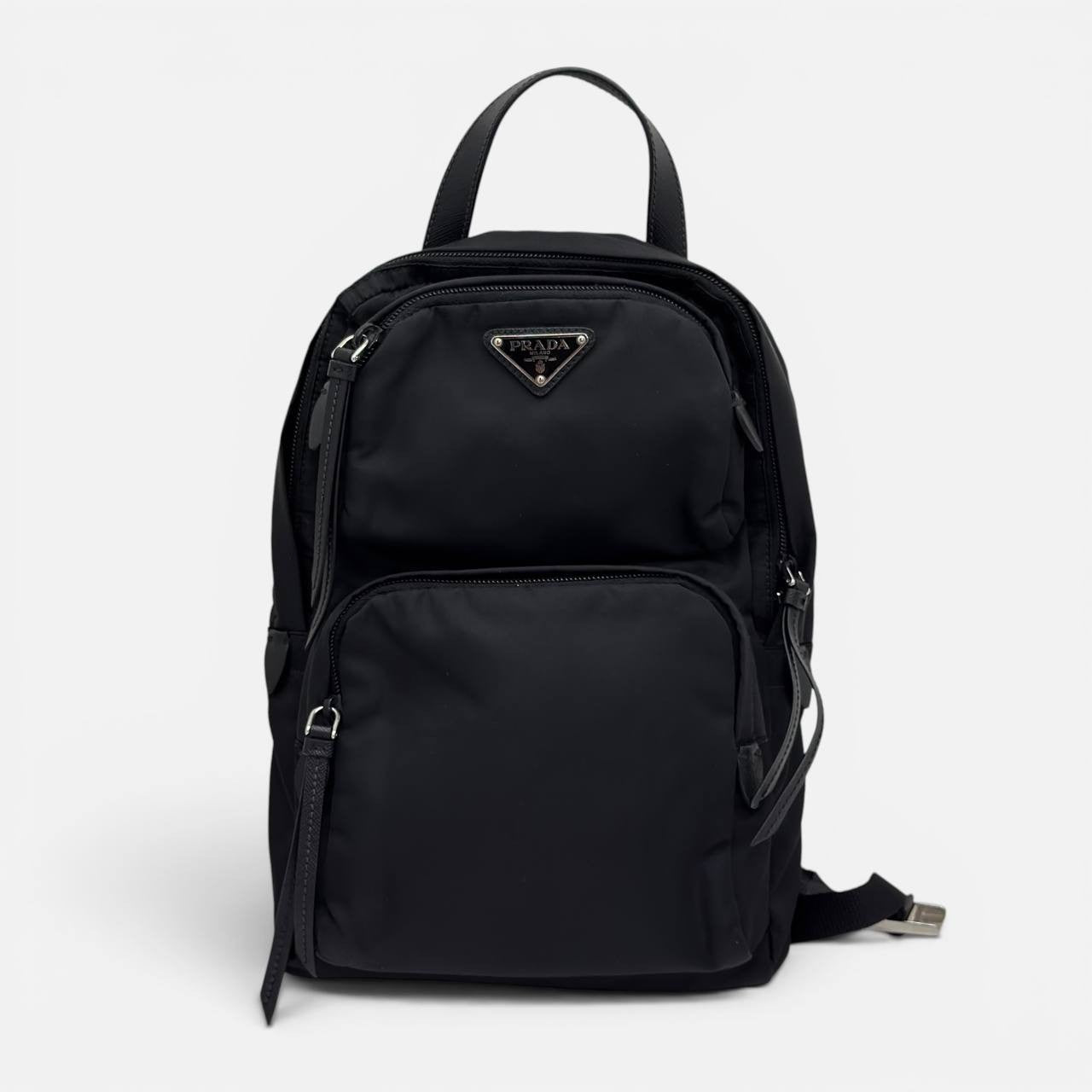Zaino in Re-Nylon e Saffiano